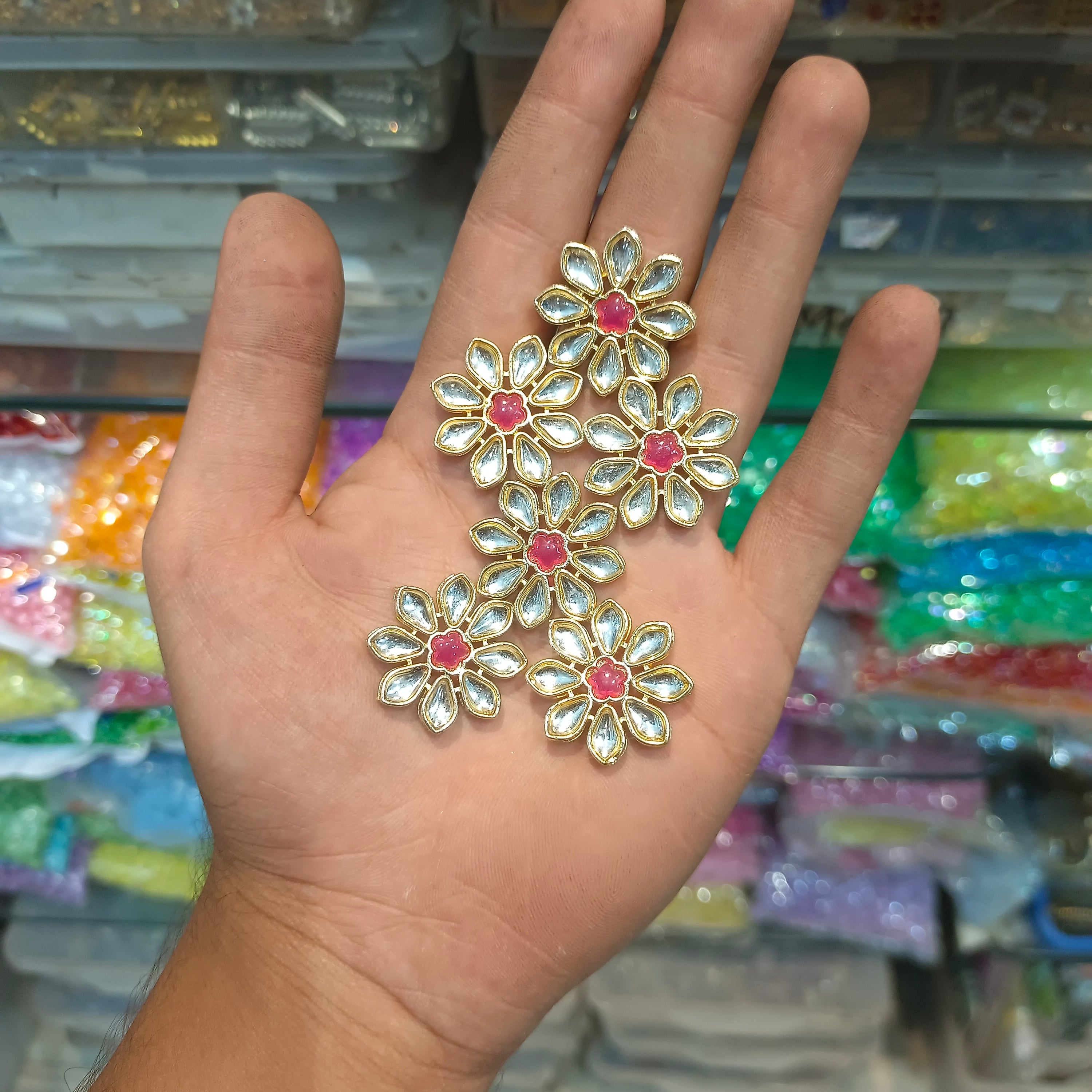 Jewellery Kundan || 12 pcs packing ||