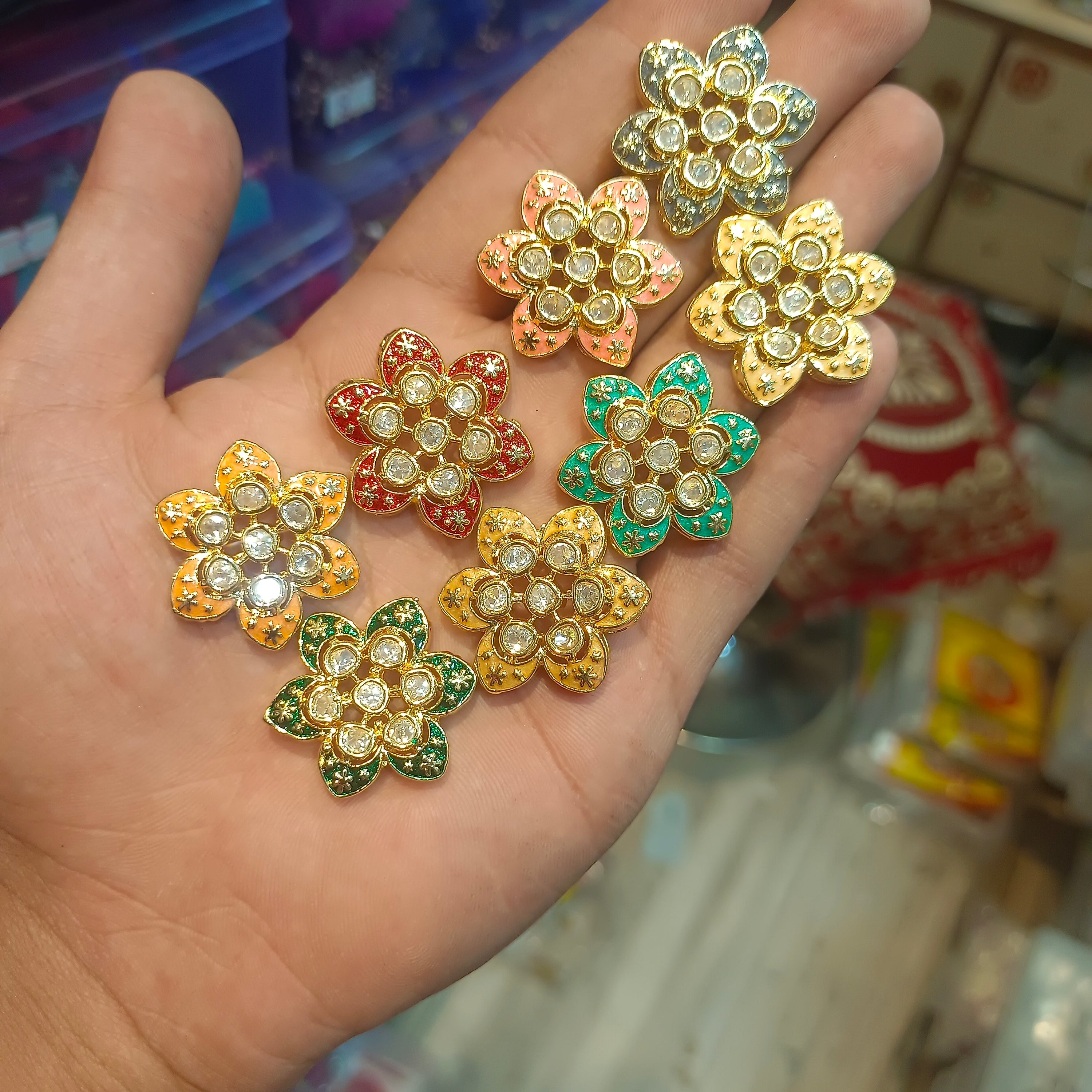 Premium polki Meena Tikde || 1 pcs - 6 pcs packing ||