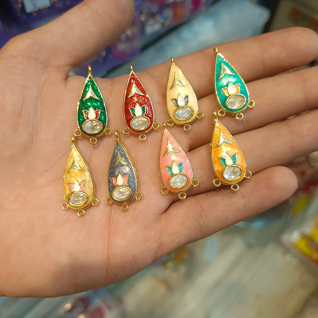 Premium polki Meena Tikde || 1 pcs - 6 pcs packing || Anti tarnish ||