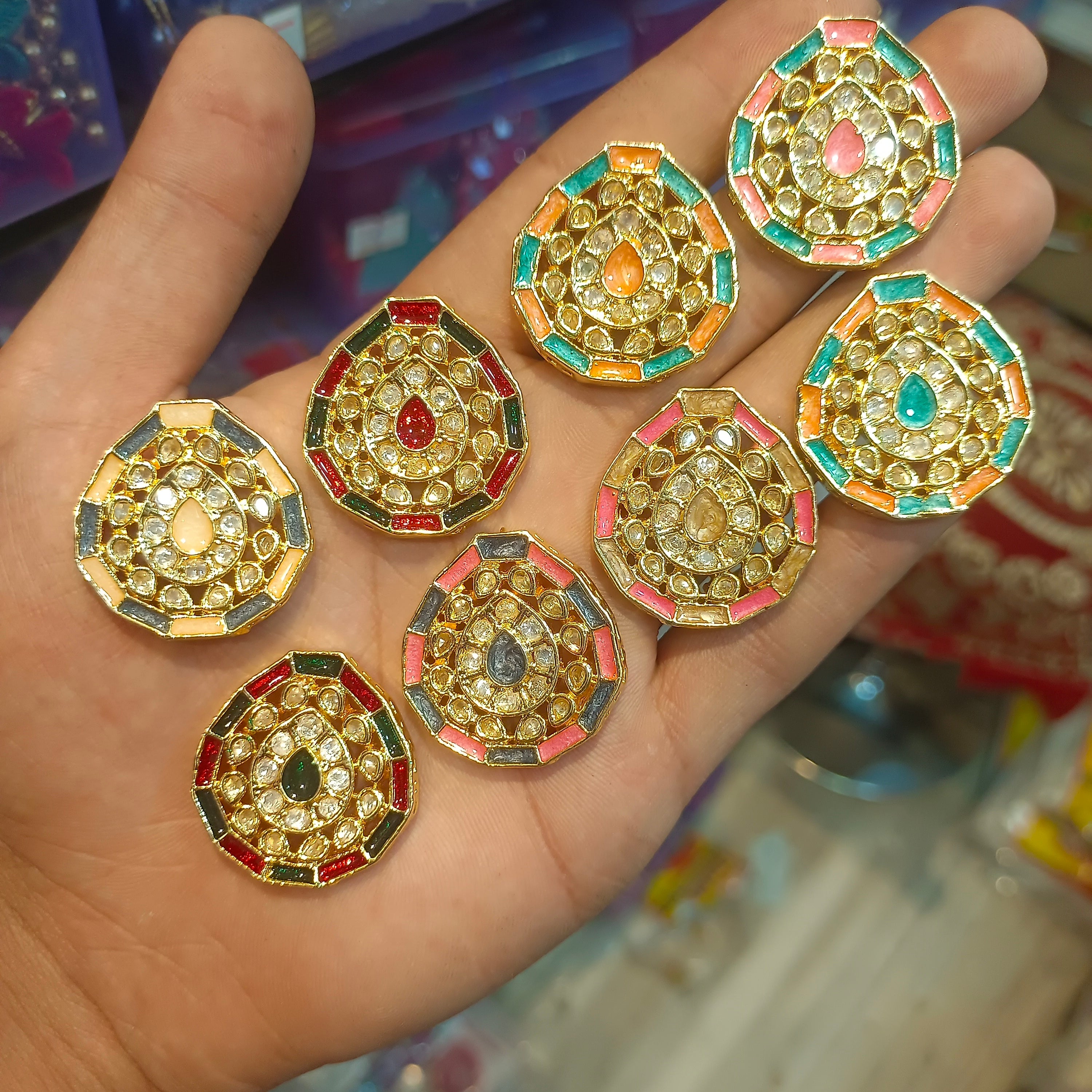 Premium polki Meena Tikde || 1 pcs - 3 pcs packing ||