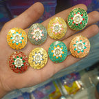 Premium polki Meena kundan || 1 - 3 pcs packing || anti tarnish ||