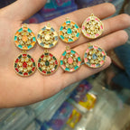 Premium polki Meena kundan || 1 pcs - 6 pcs packing ||