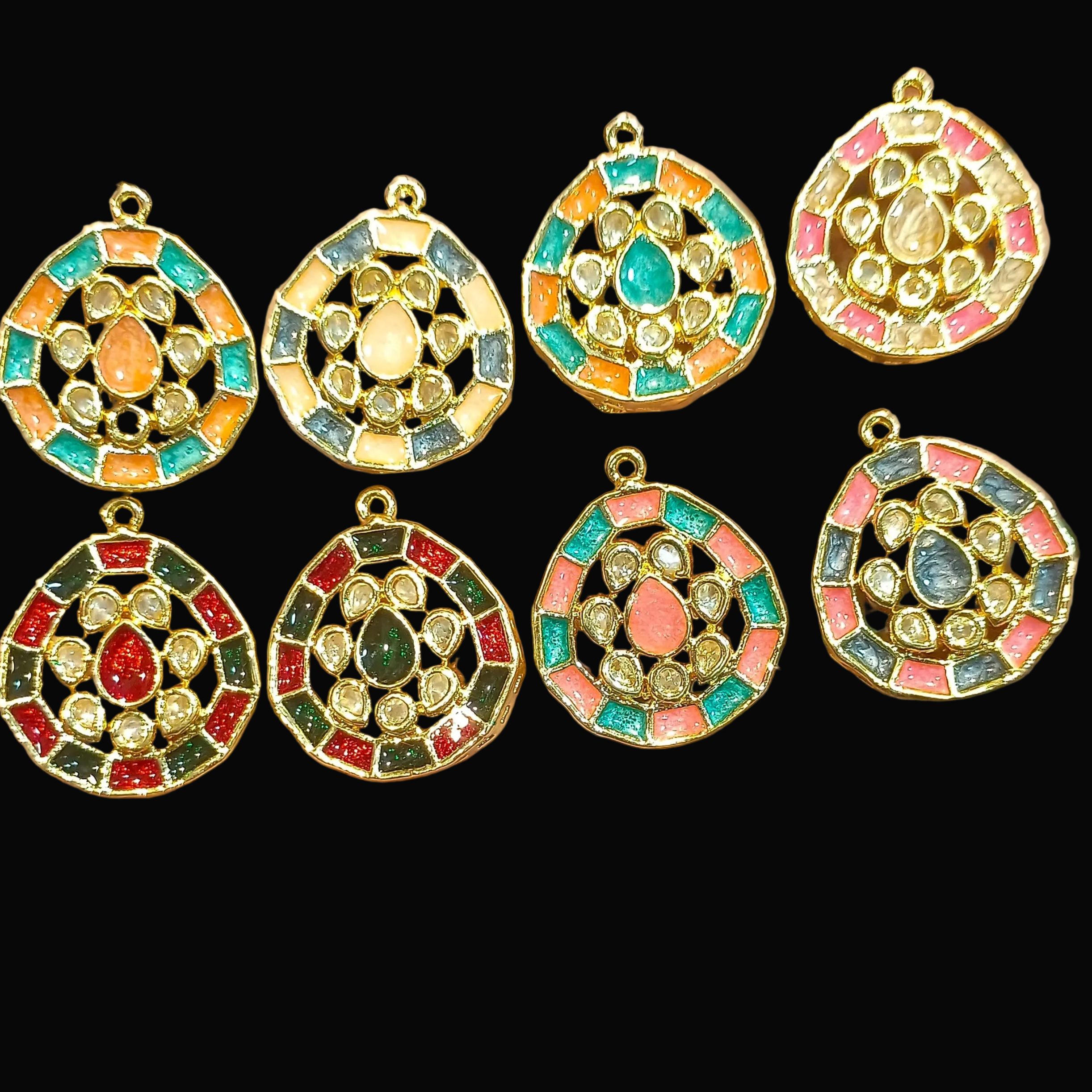 Premium polki Meena kundan || 1 pcs - 6 pcs packing ||