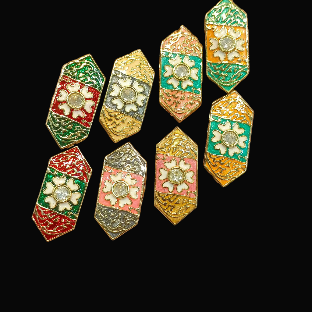 Premium polki Meena kundan || 1 pcs - 6 pcs packing ||