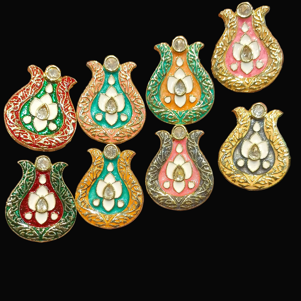 Premium polki Meena kundan || 1 pcs - 3 pcs packing ||