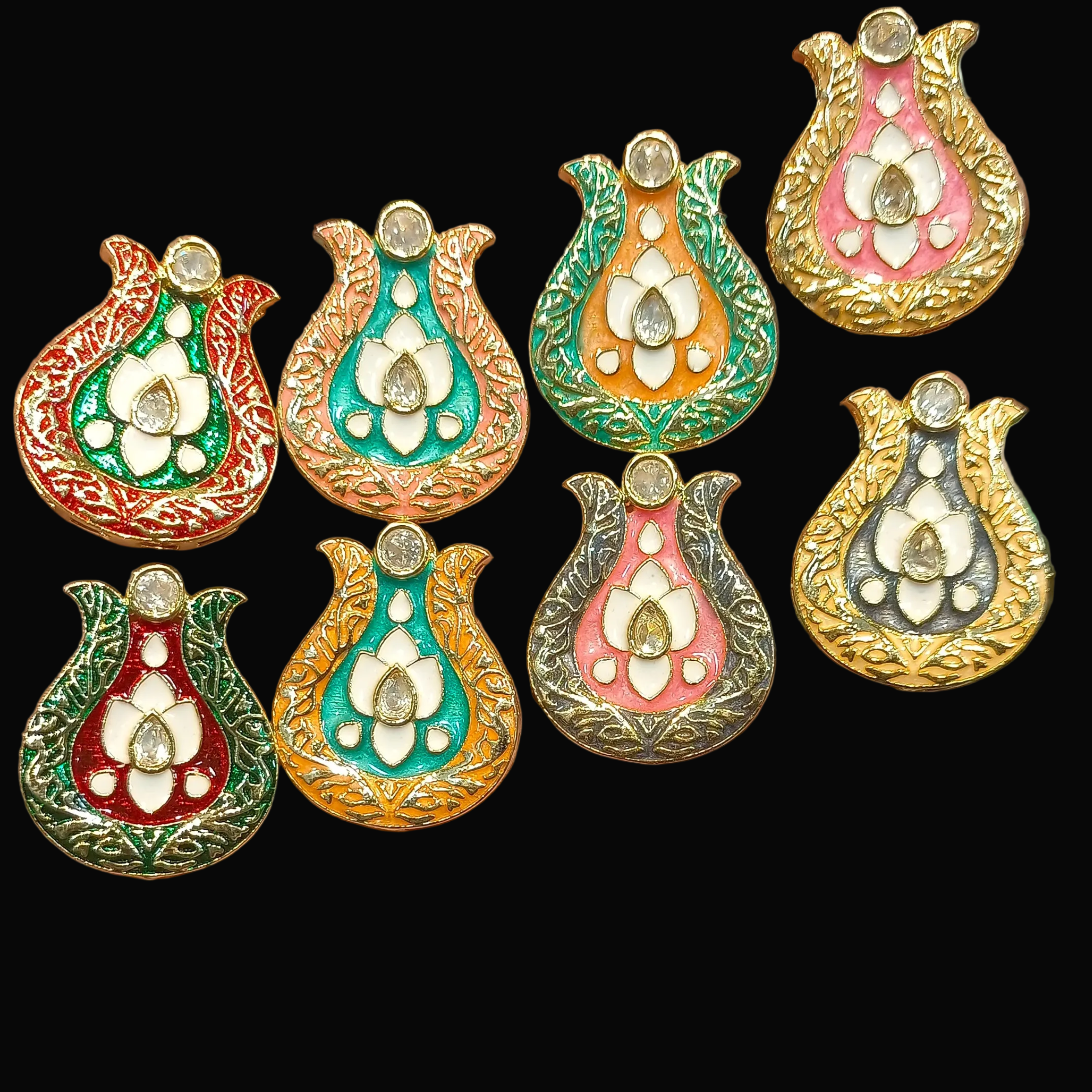 Premium polki Meena kundan || 1 pcs - 3 pcs packing ||