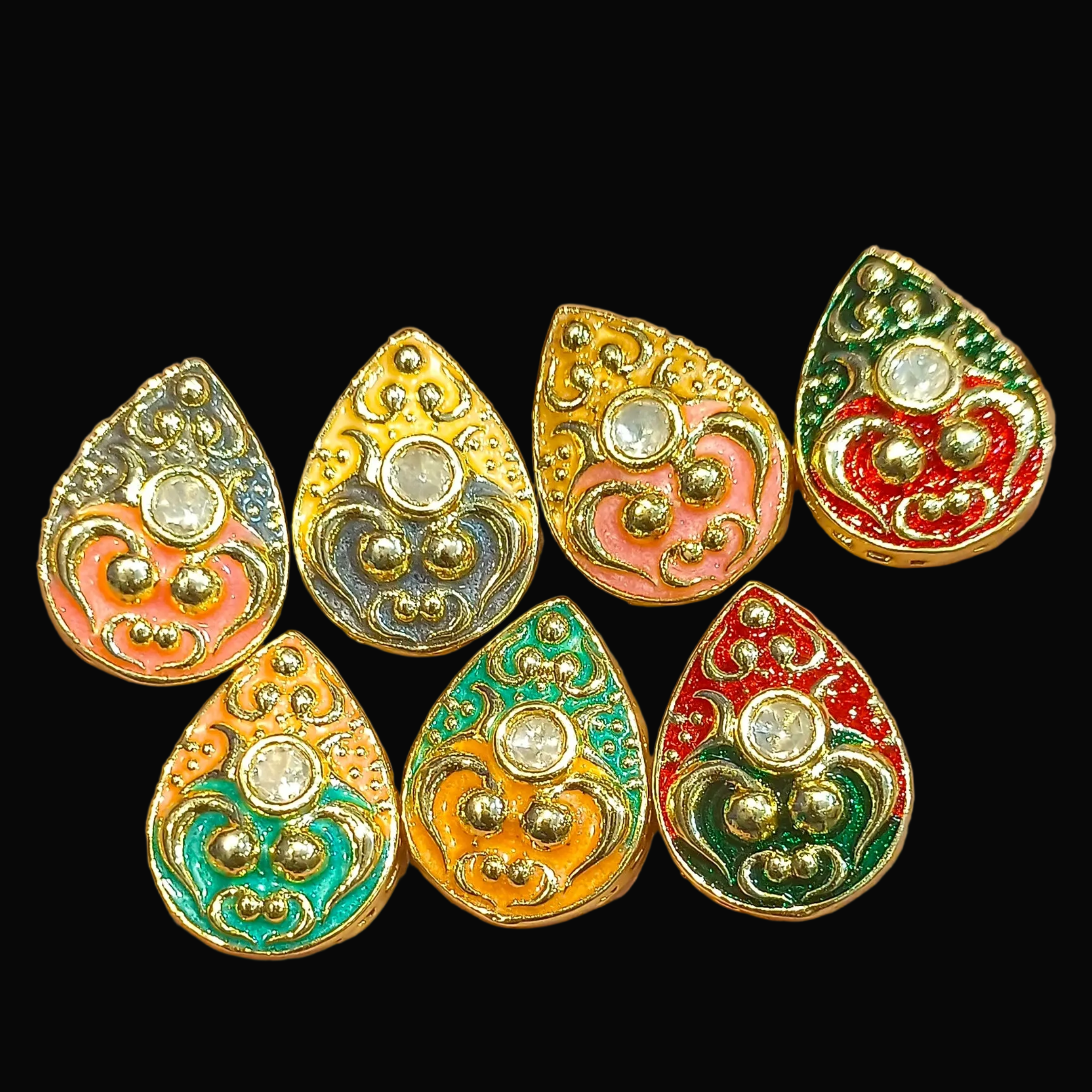 Premium Polki Meena kundan || 1 pcs - 6 pcs packing ||