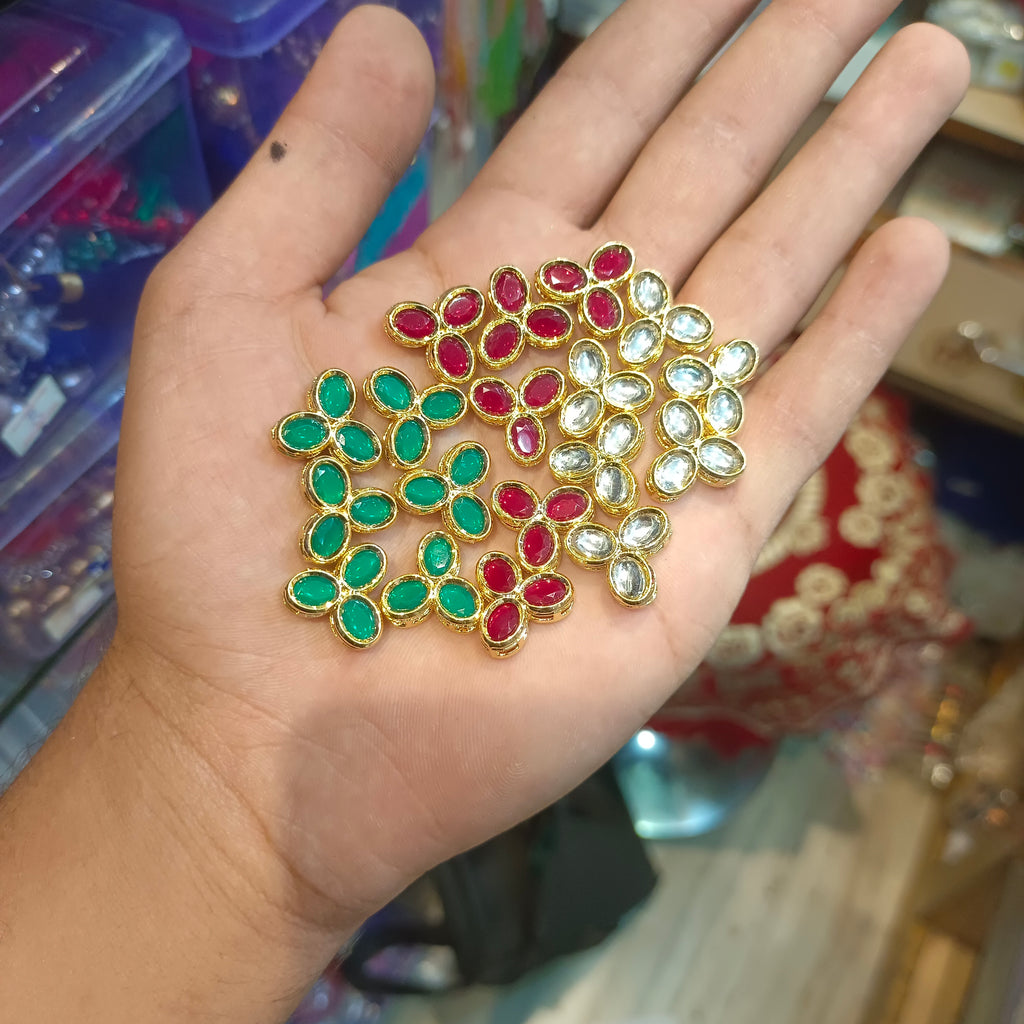 Kundan || 12 pcs packing || 3 colours available ||