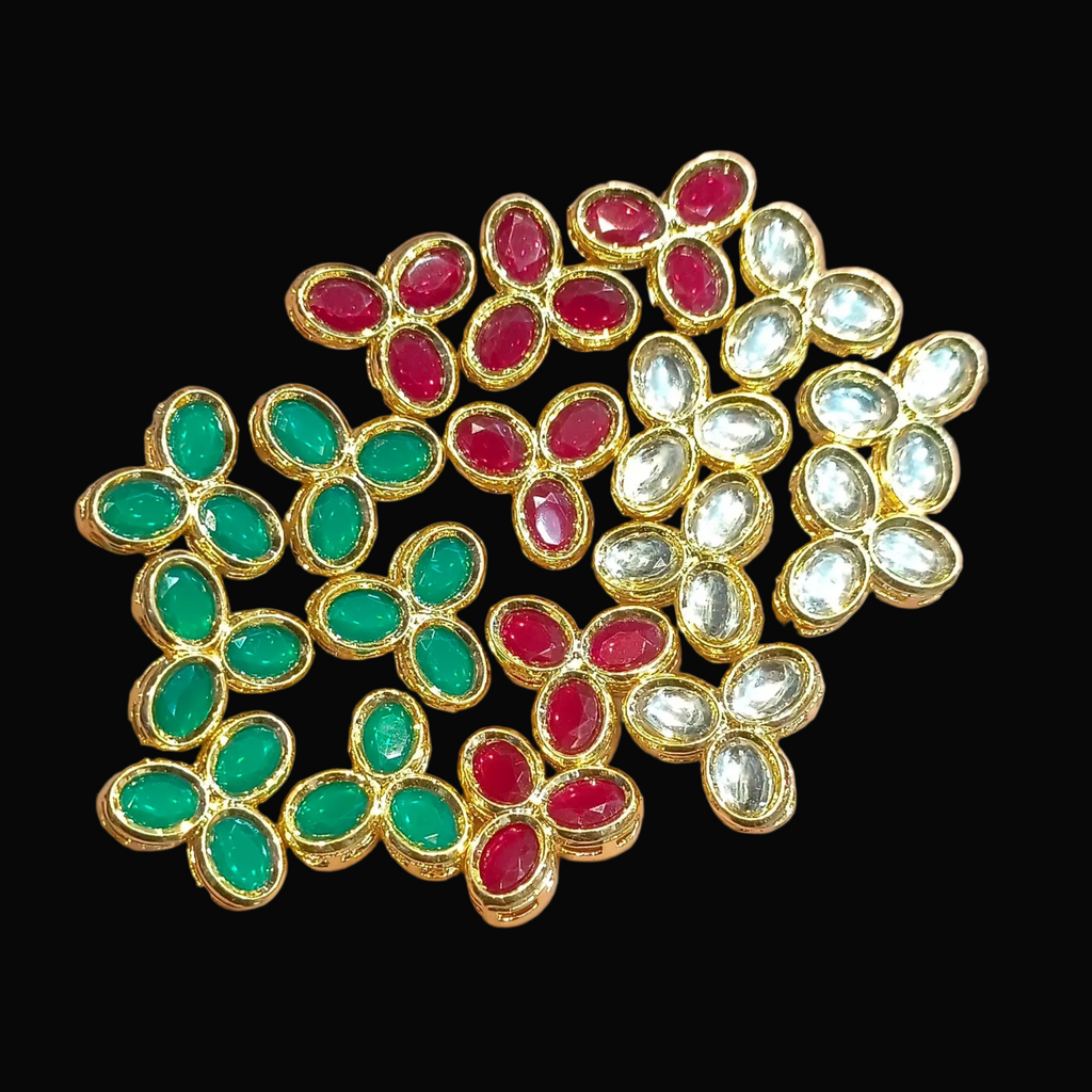 Kundan || 12 pcs packing || 3 colours available ||