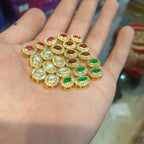 Premium oval kundan || 6 pcs - 12 pcs packing ||