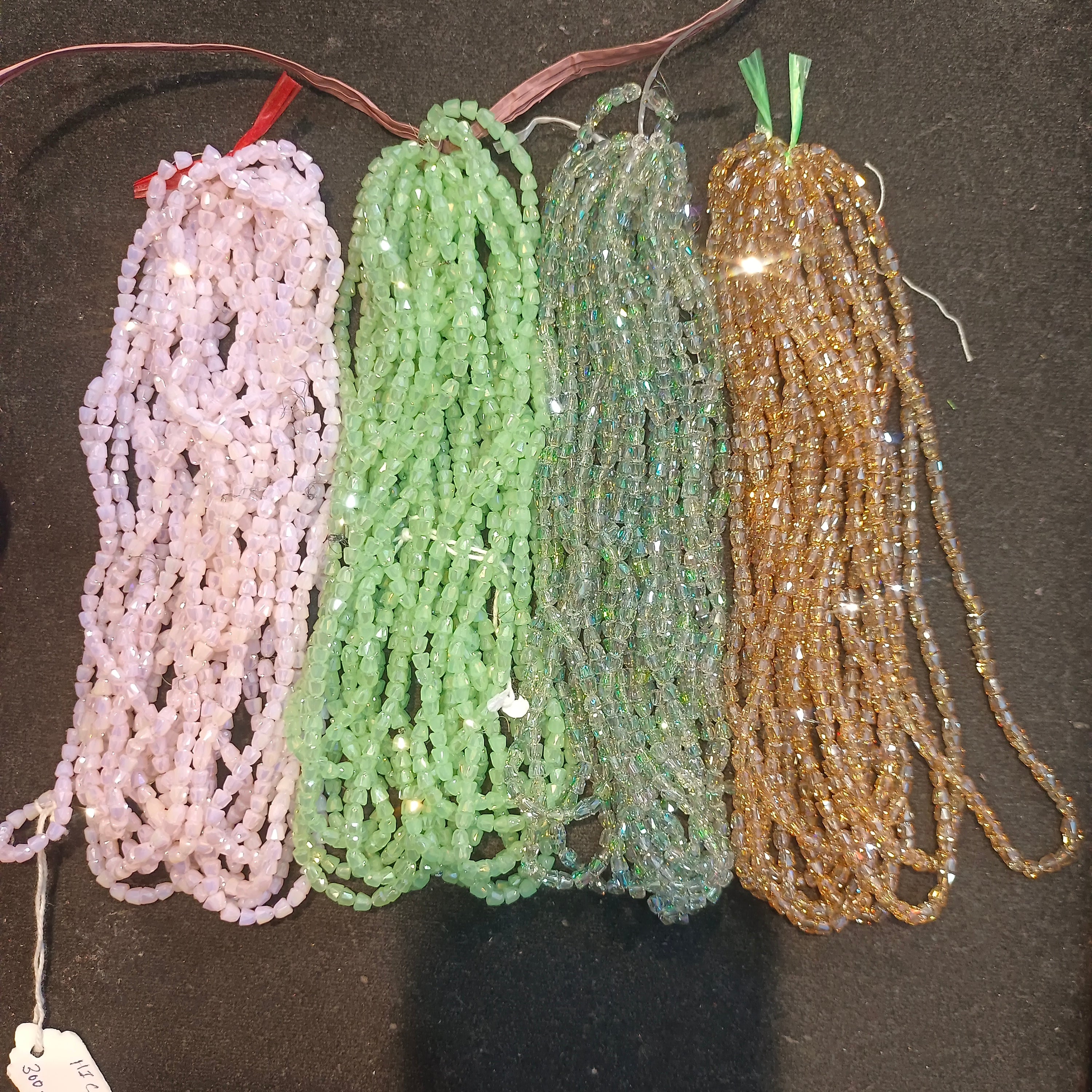 4*5 bell crystals || premium quality crystals || Beads || 1 mala ||