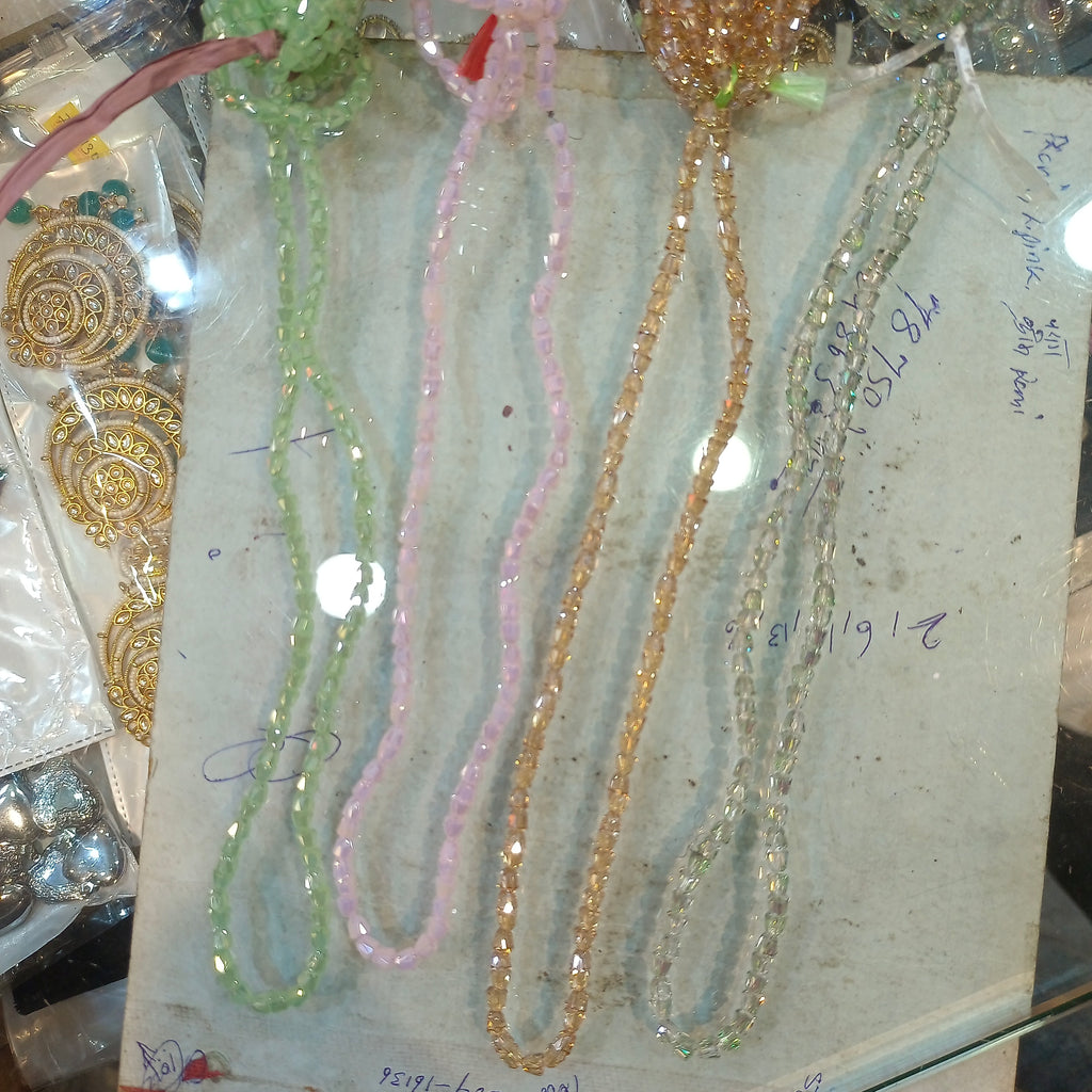 4*5 bell crystals || premium quality crystals || Beads || 1 mala ||