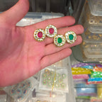 Meena kundan earring tops || 1 pair packing ||