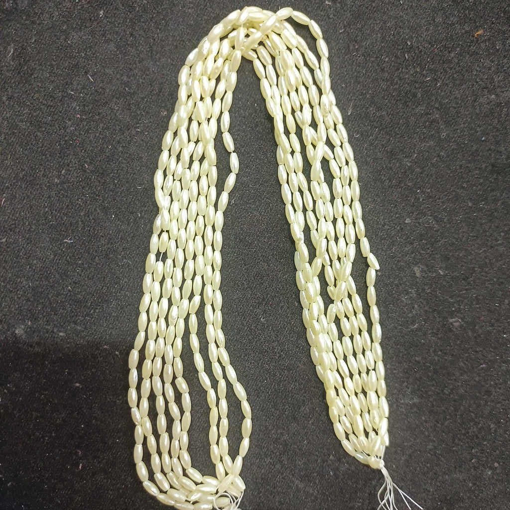 Rice beads || double coated pearls || plastic pearls || 1 bunch - 400 beads ||