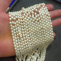 Rice pearls || double coated beads || 1200 beads in a bunch || 1 bunch pack ||