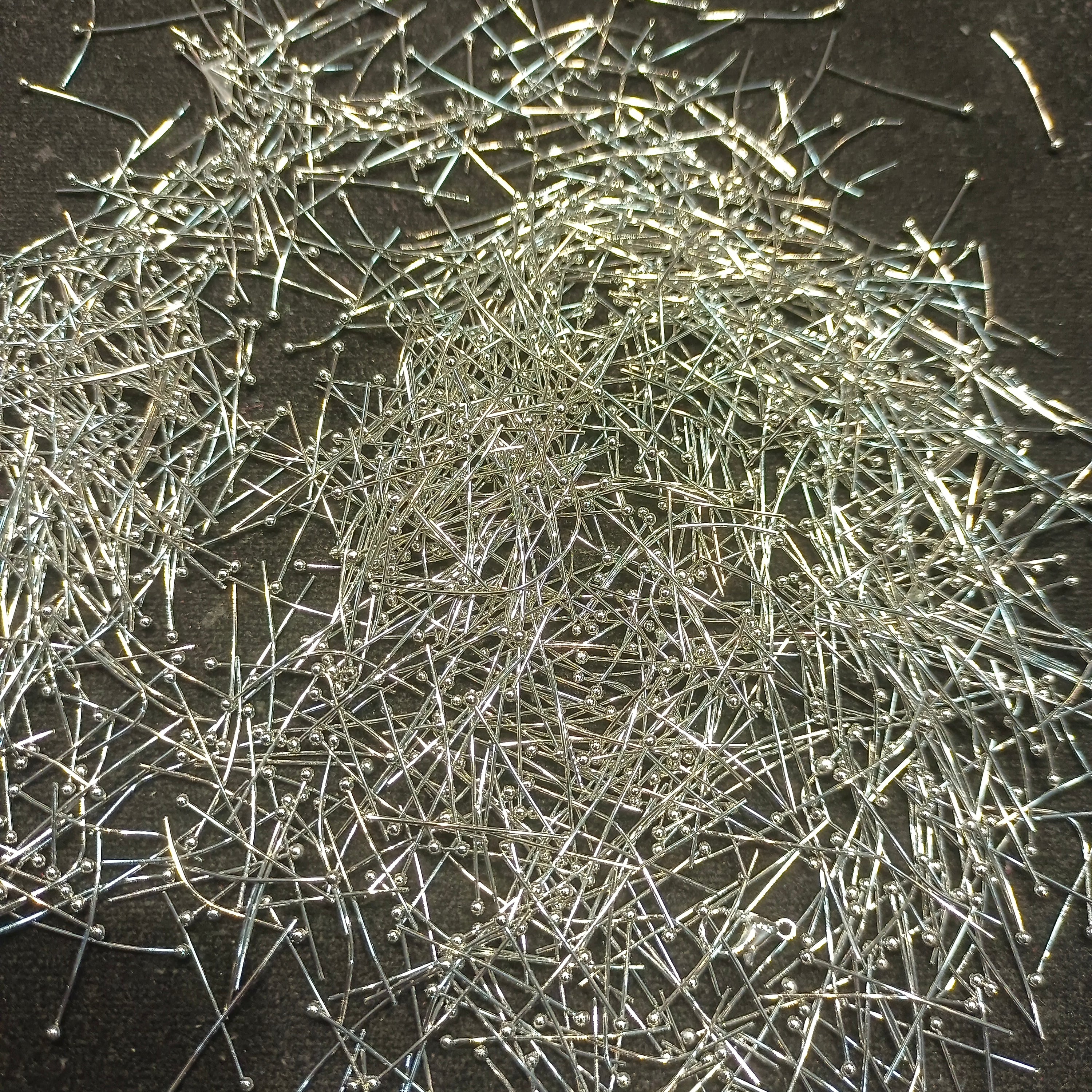 Ball pins silver || 200 pcs packing || Raw material || Anti tarnish ||