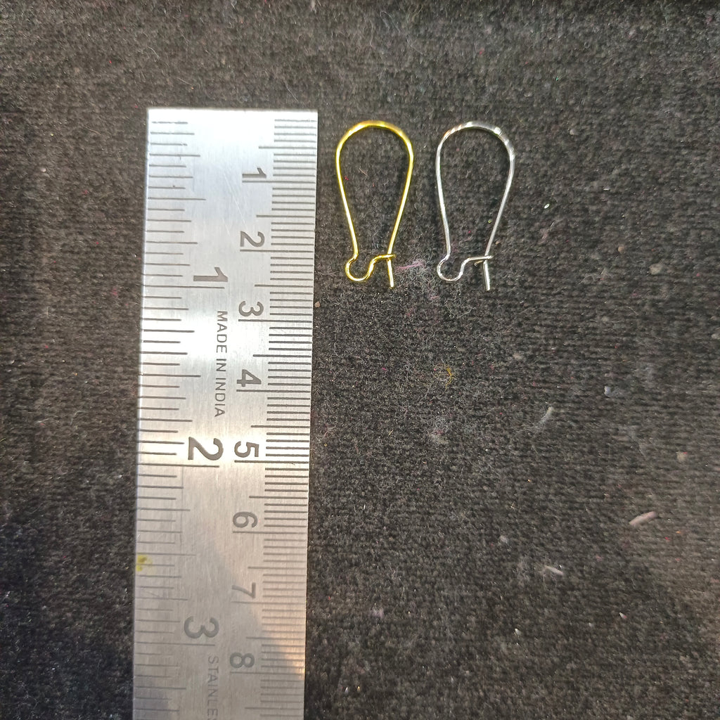 Earring hooks|| 12 pair packing || 2 sizes || Raw materials ||