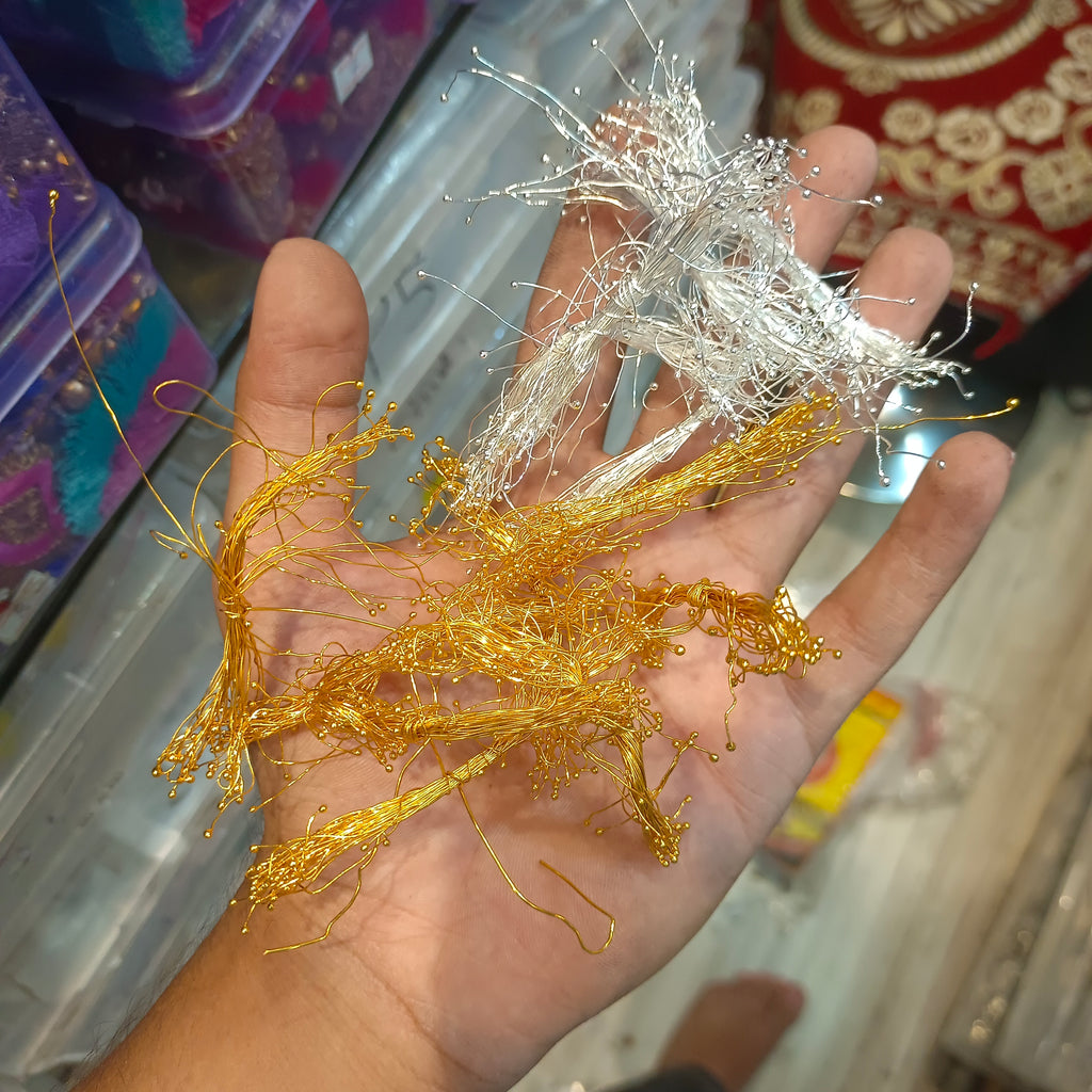 Fuse wire / ball pins || golden and silver colour || 10 grams - 100grams pack || raw materials ||