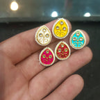 Meena kundan || 12 PCS PACK || 5 colours ||