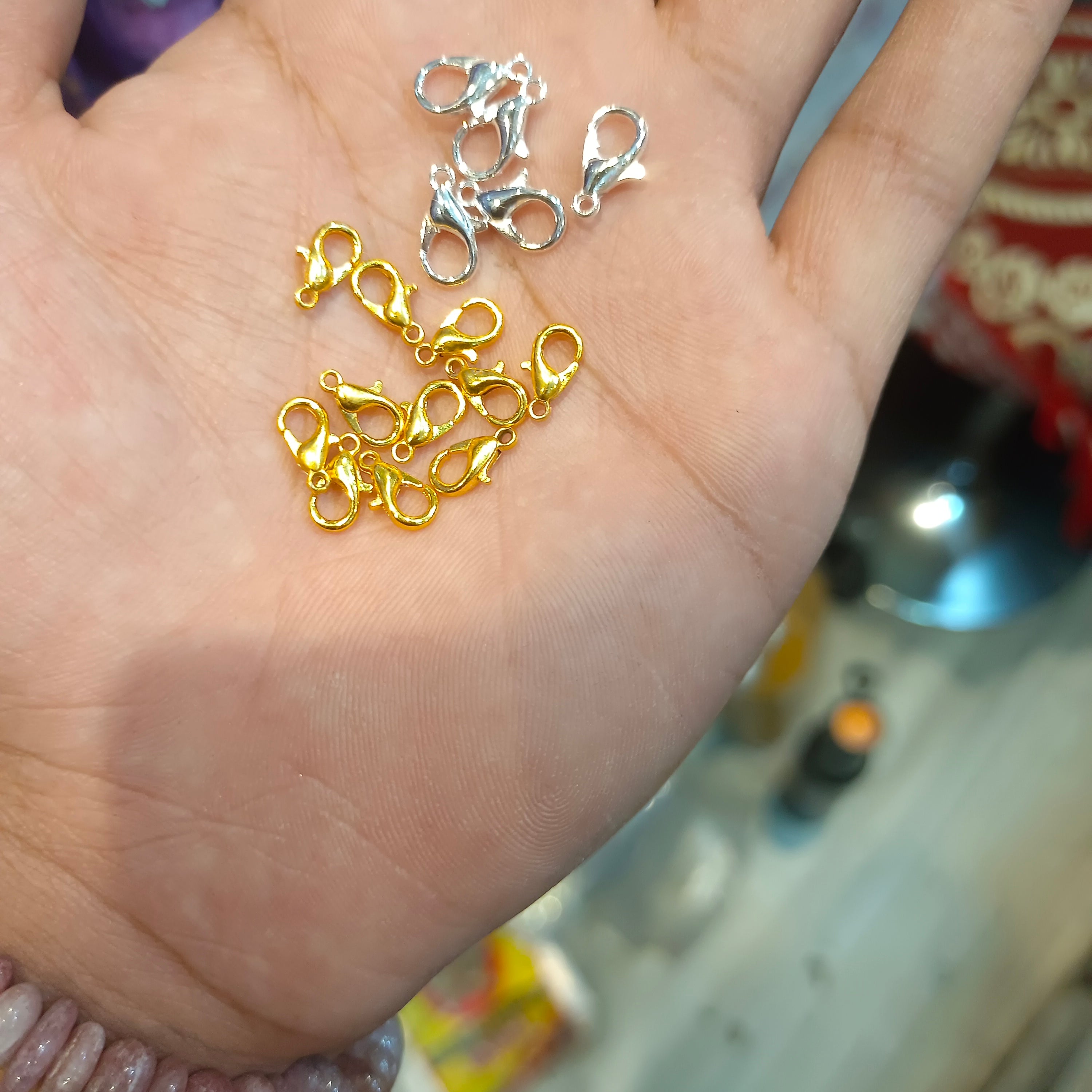 Micro polish lobster hook || anti tarnish || 10 pcs packing ||