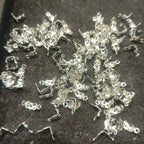 Golden and silver clasp || Approx 150 pcs/ 10 grams  || raw materials ||