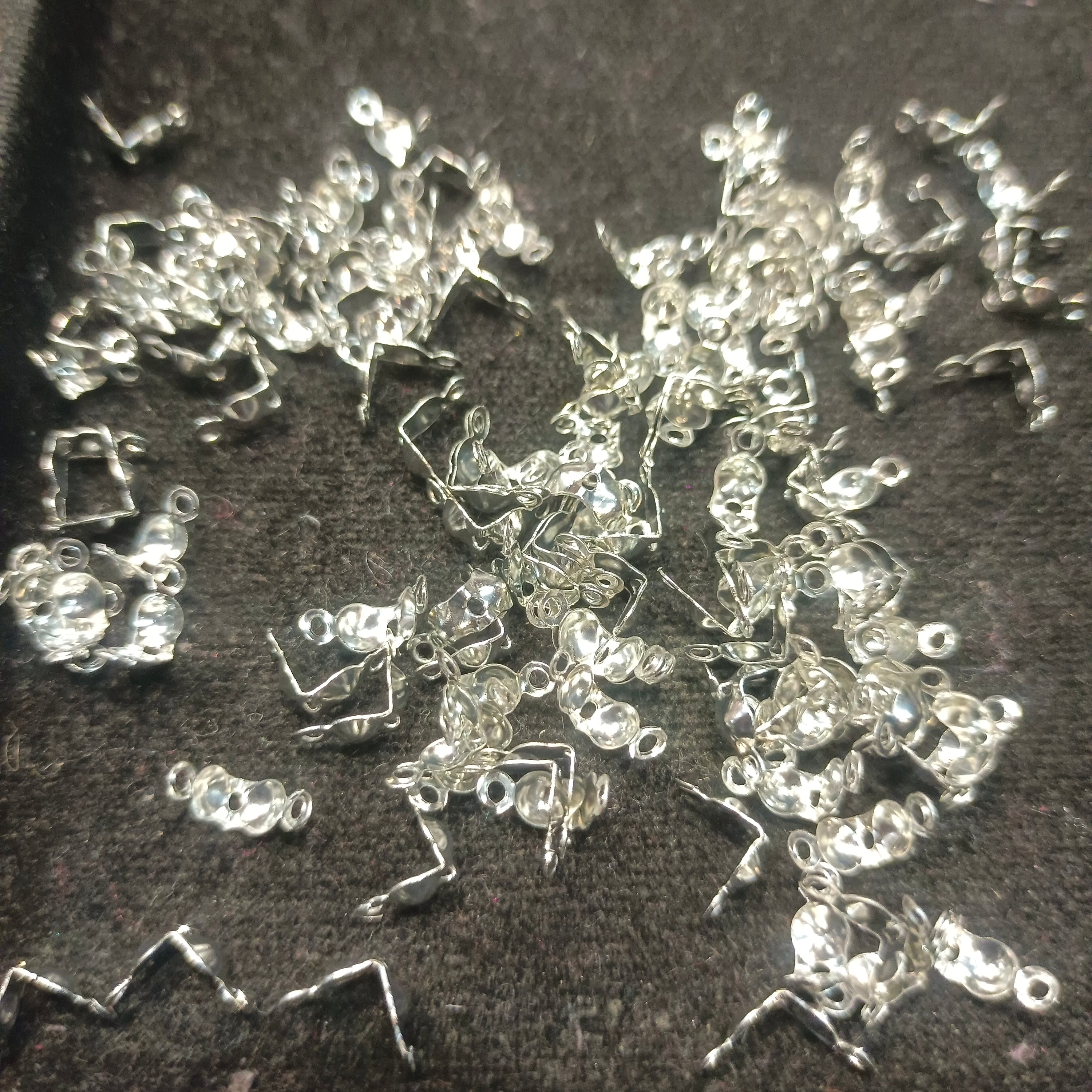 Golden and silver clasp || Approx 150 pcs/ 10 grams  || raw materials ||