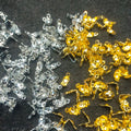 Golden and silver clasp || Approx 150 pcs/ 10 grams  || raw materials ||
