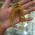 2no. Beads || Anti tarnish golden beads || 1 strand to 50 strand packing || Raw materials||