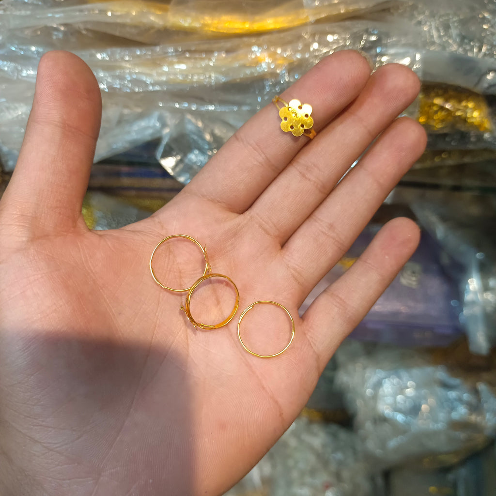 Ring base golden || 12 pcs  pack - 144 pcs pack ||