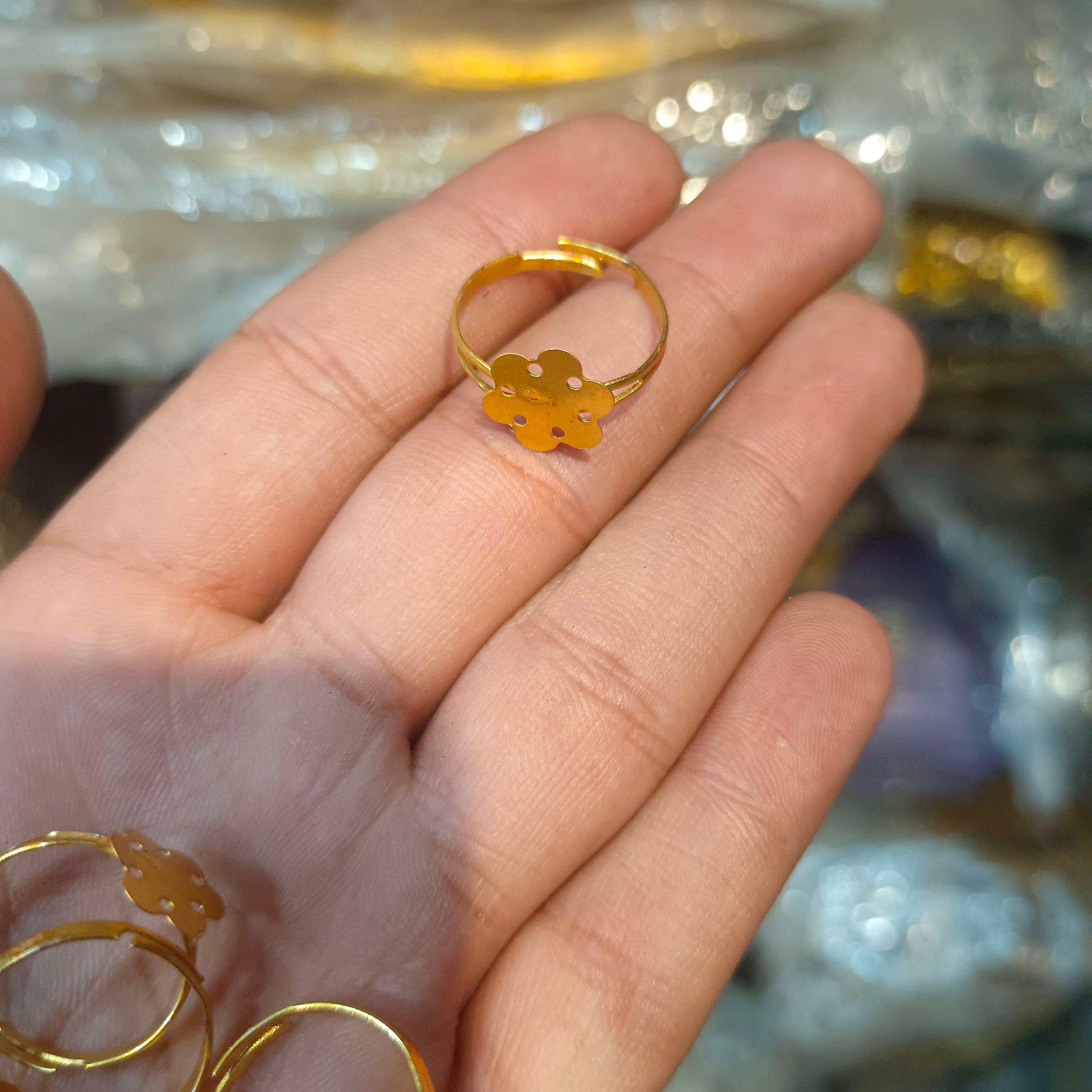 Ring base golden || 12 pcs  pack - 144 pcs pack ||