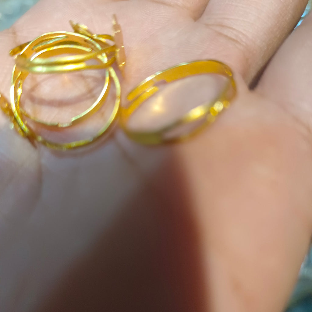 Ring base golden || 12 pcs  pack - 144 pcs pack ||