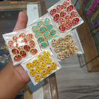Meena kundan || 6 pcs and 12 pcs pack ||