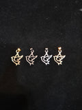 Stainless steel charms || Antitarnish || 4 colours available ||