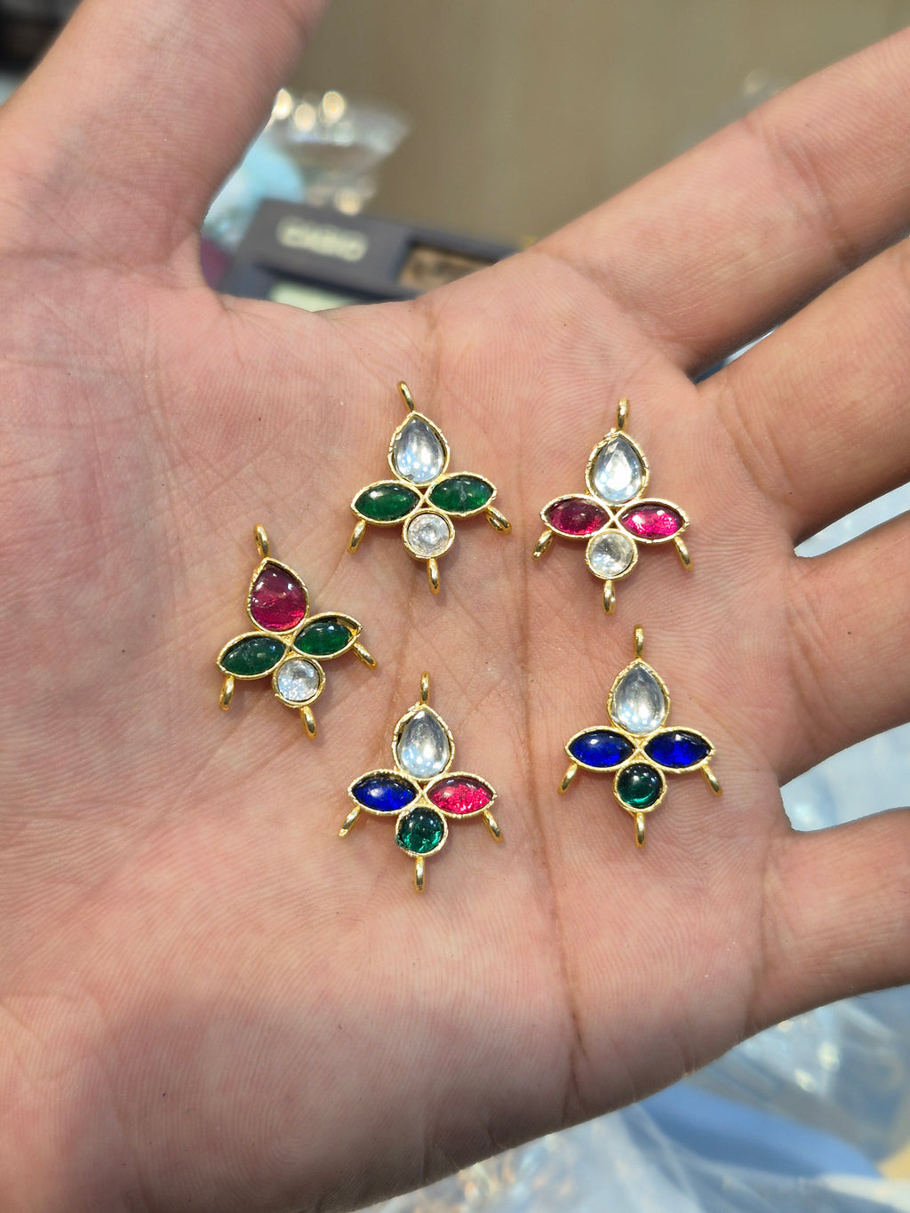 Jadau kundan || 1 piece and 6 pieces pack ||