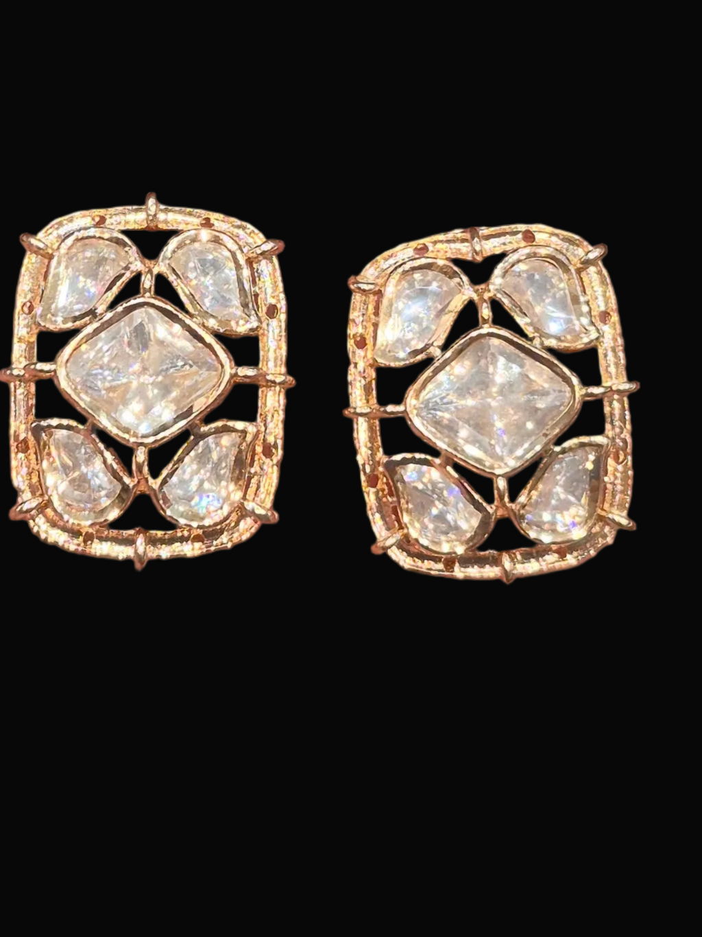 Polki kundan || 1 piece and 6 piece back ||