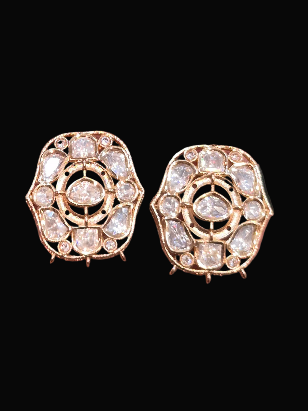 Polki kundan || 1 pieces and 6 pieces back||