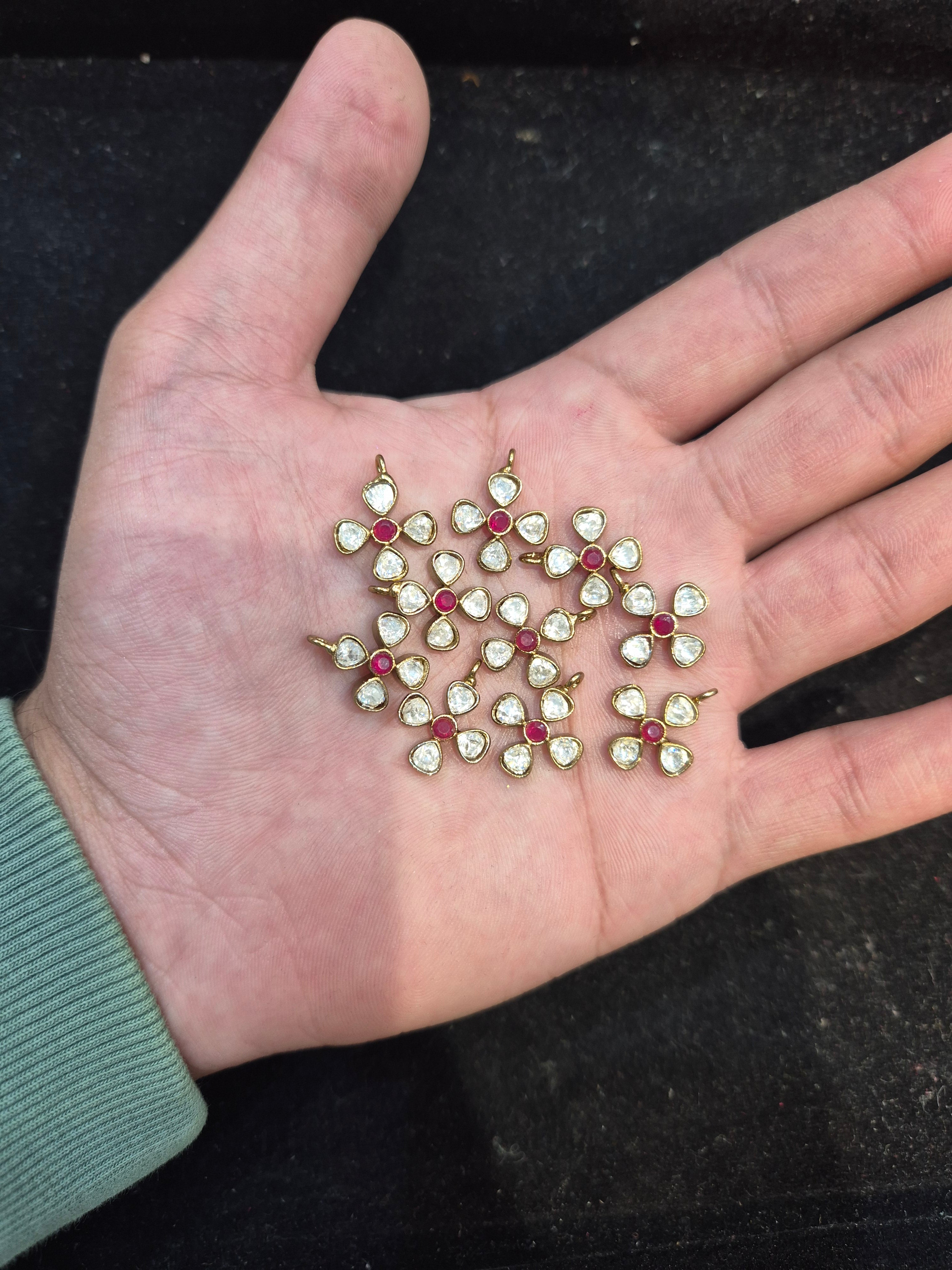 Polki pendants || 3 piece pack ||