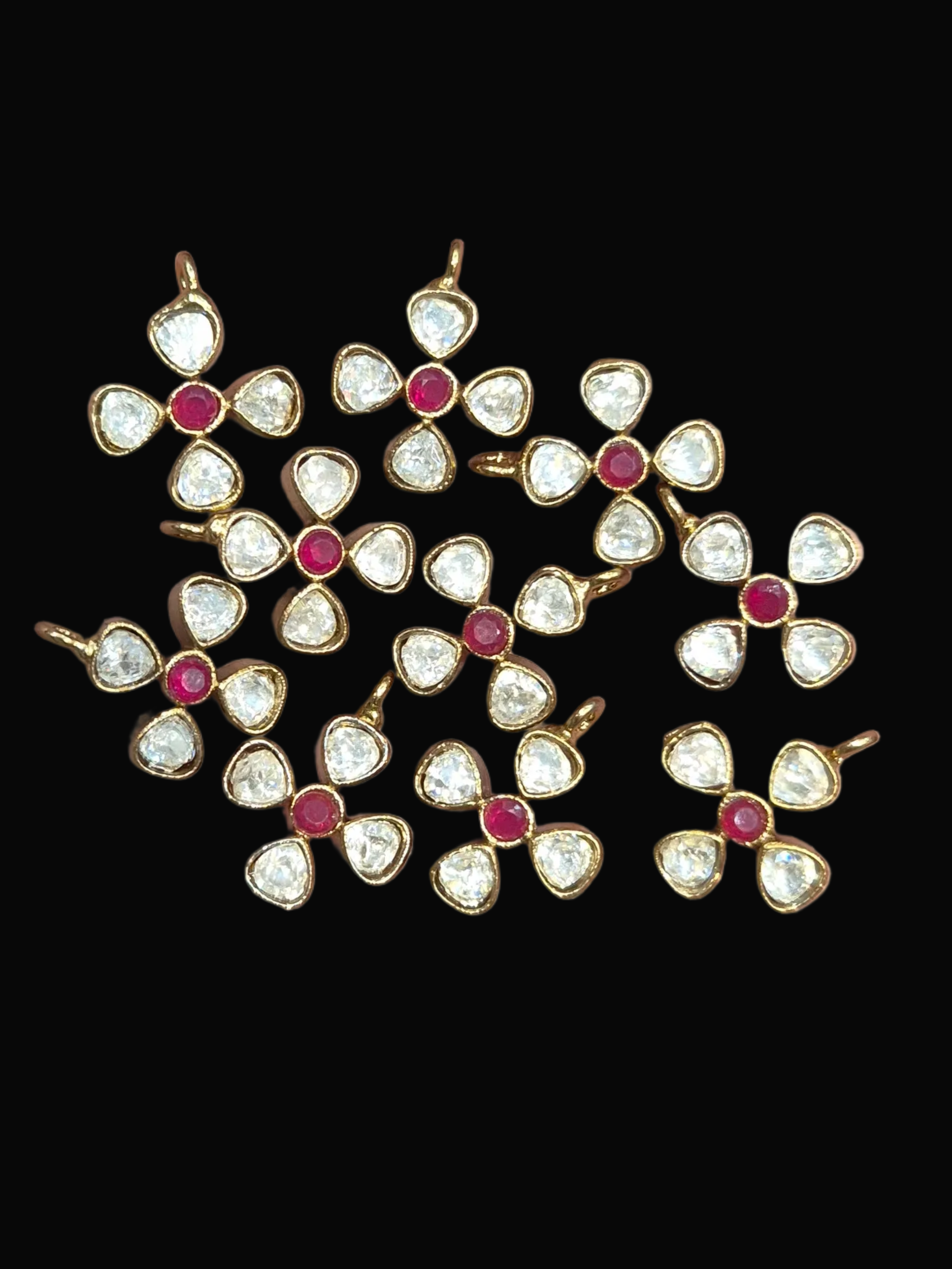 Polki pendants || 3 piece pack ||