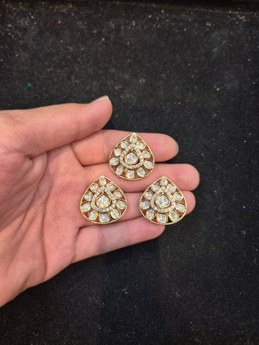 Polki Kundan|| 1 piece and 6 pieces pack||