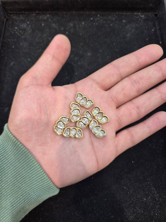 Polki Kundan|| 1 piece and 6 pieces pack||