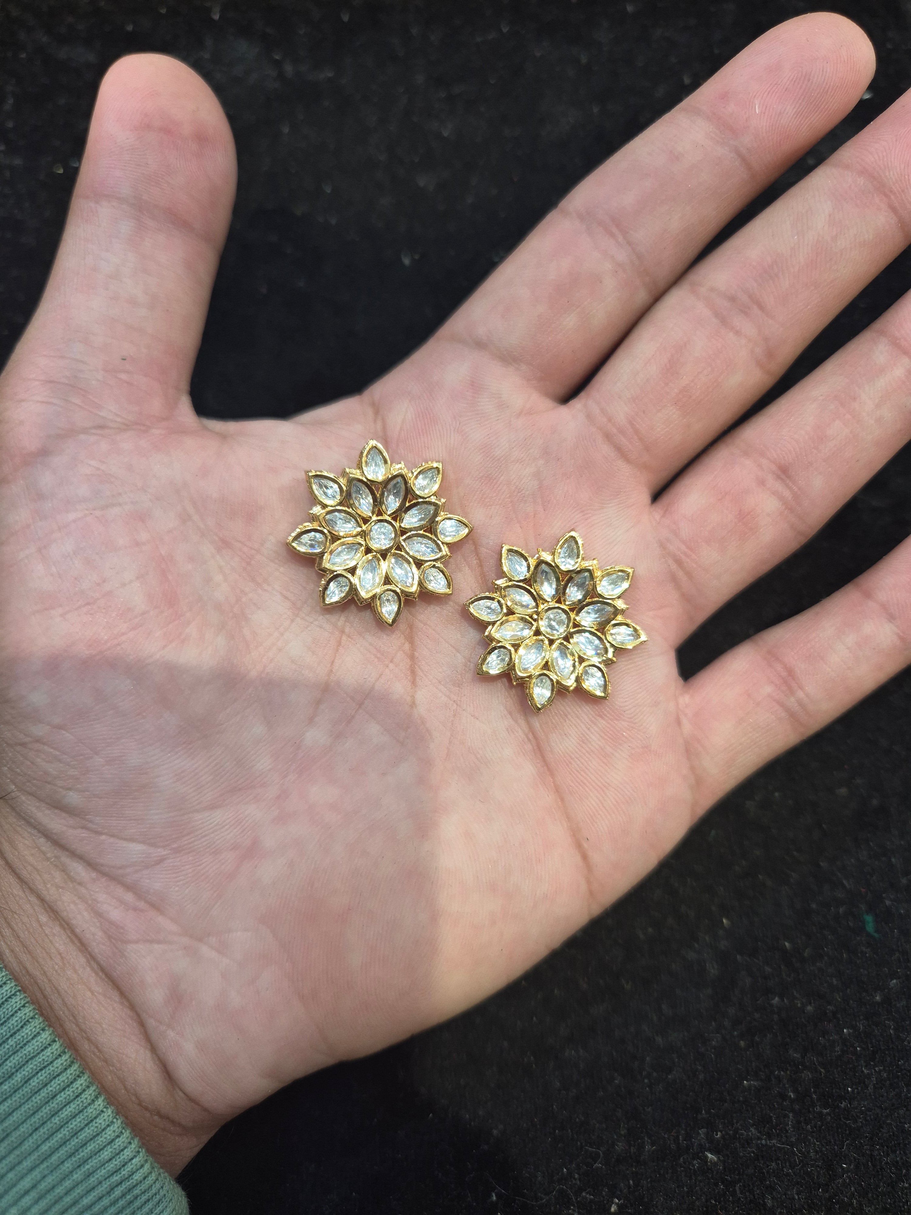 Polki Kundan|| 1 piece and 6 pieces pack||