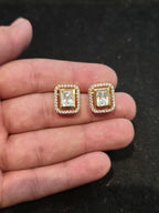 Polki tops 18k gold platted|| 1 pair pack||