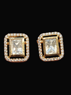 Polki tops 18k gold platted|| 1 pair pack||
