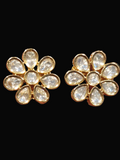 Polki tops 18k gold platted || 1 pair pack||