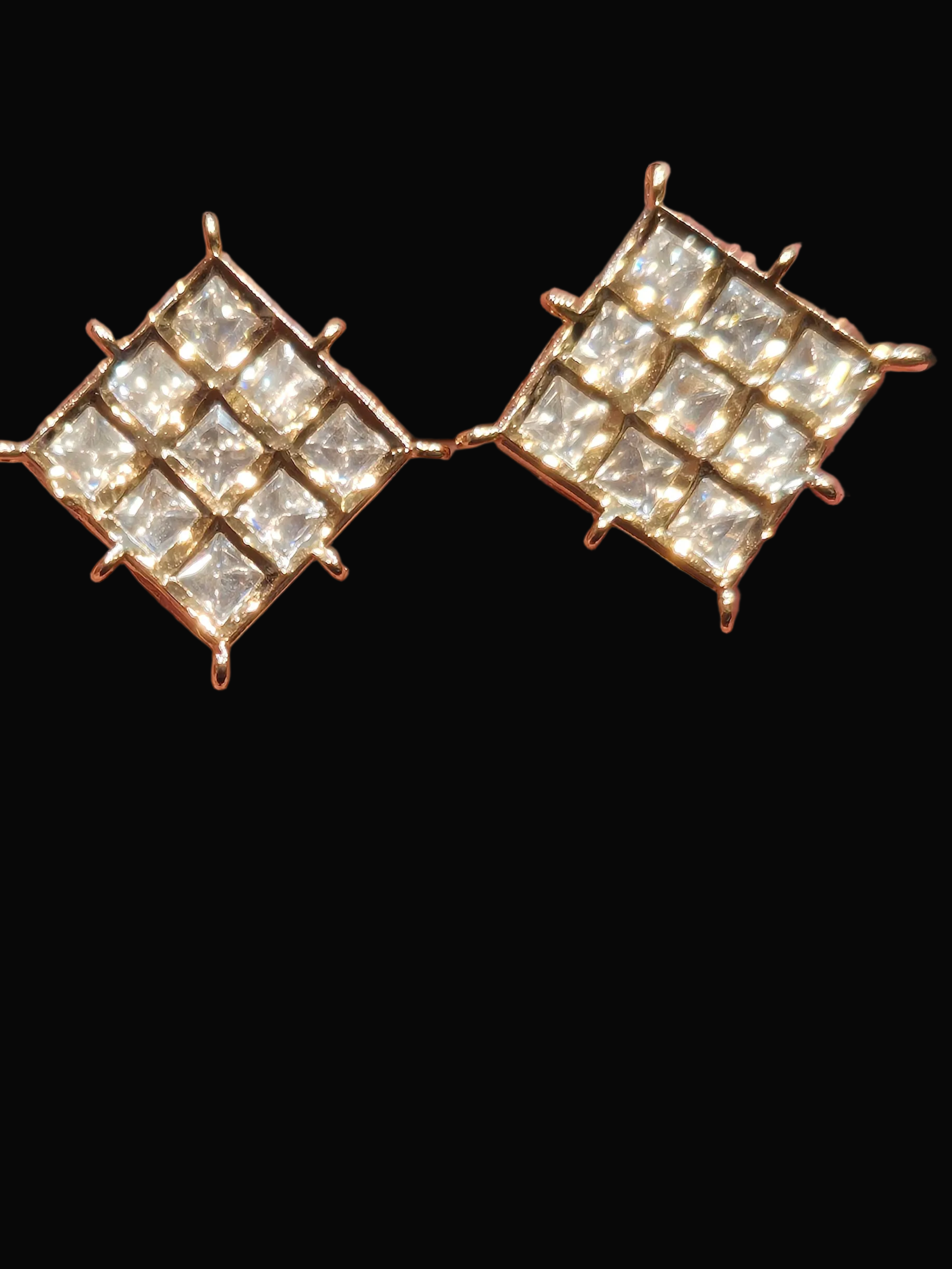 Polki tops 18k gold platted || 1 pair pack ||