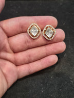 Polki tops 18k gold platted|| 1 pair pack ||