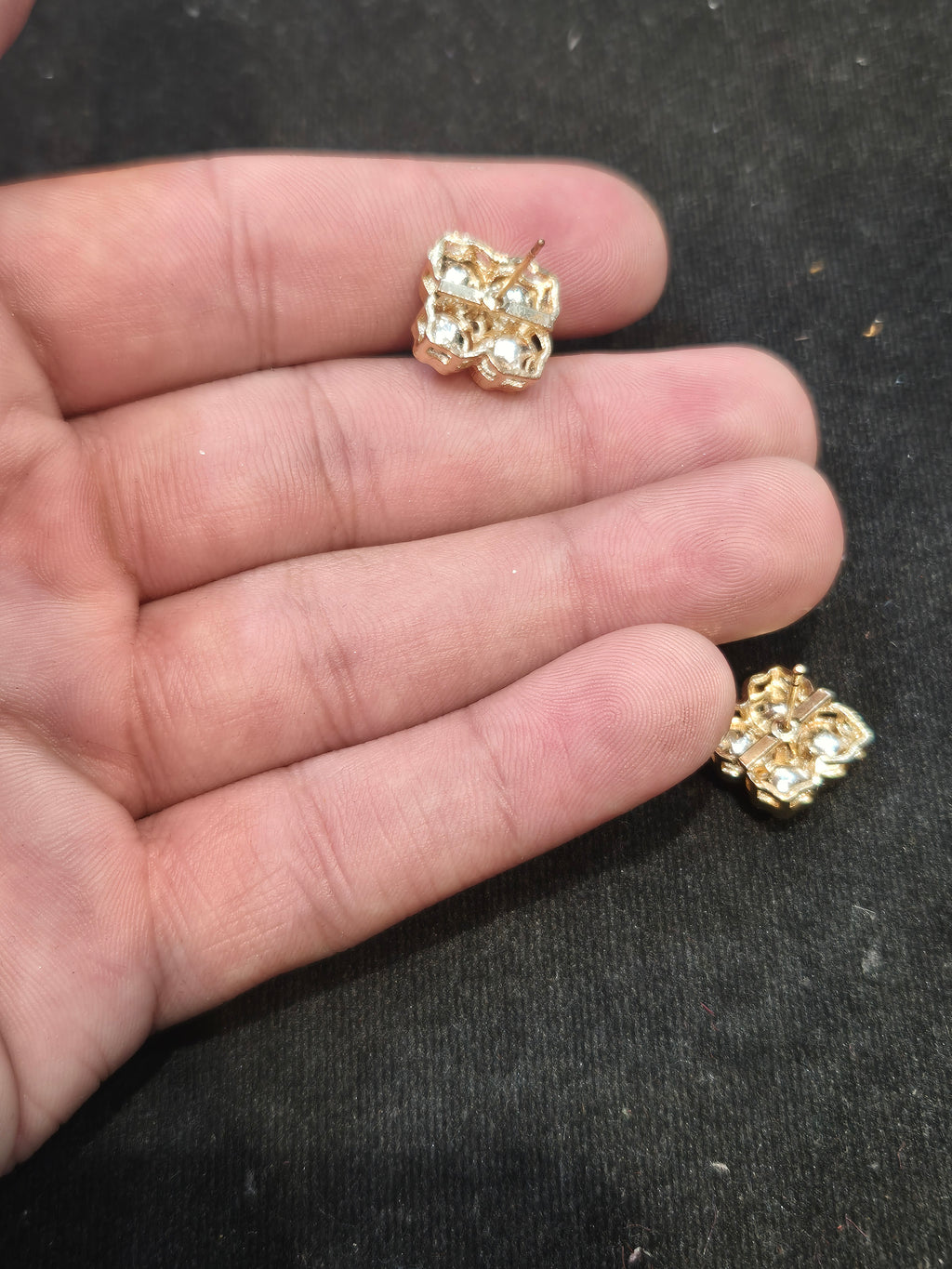 Polki tops 18k gold platted||1 pair pack||