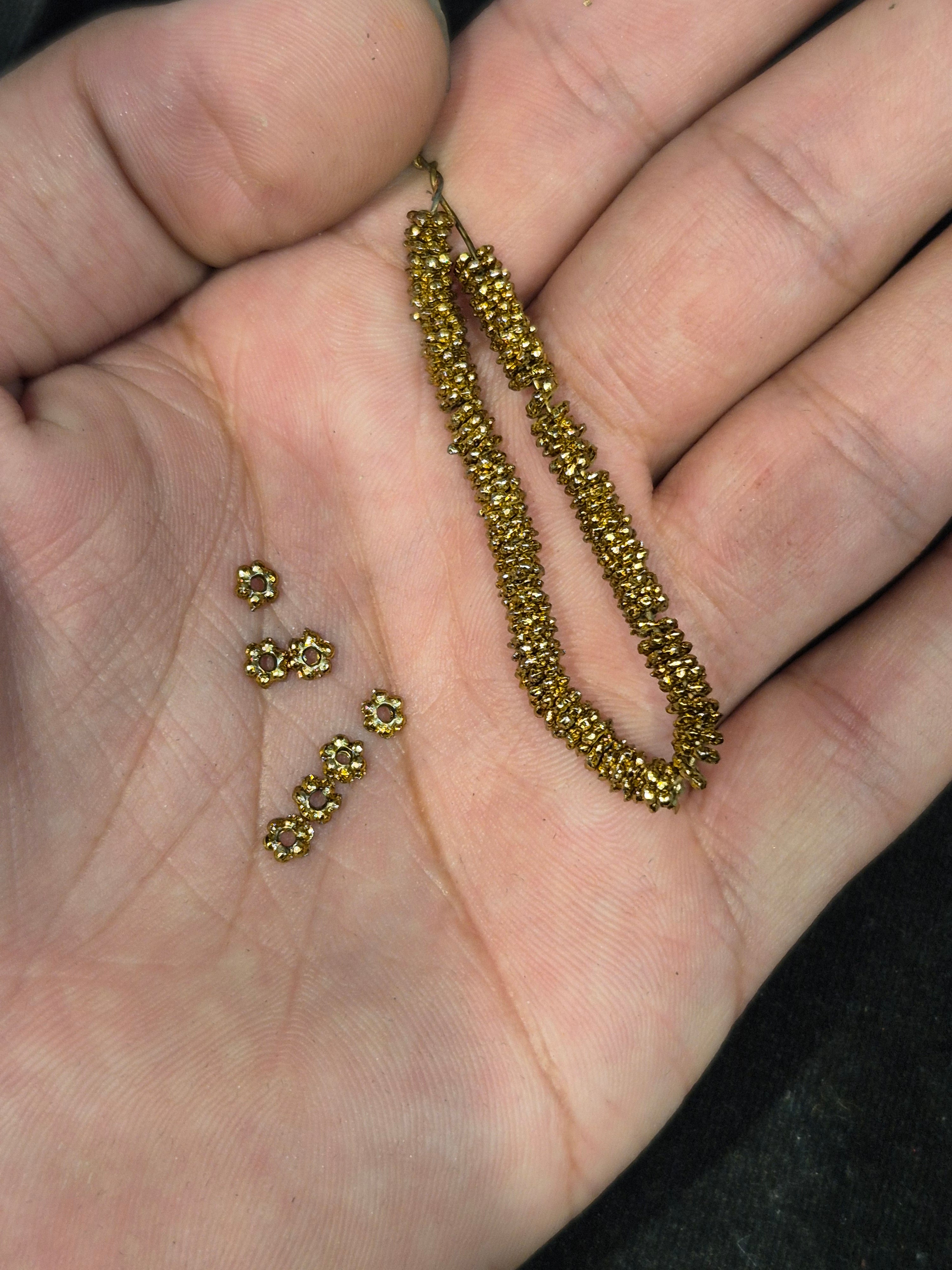 Antitarnish antique beads || 1 line pack ||