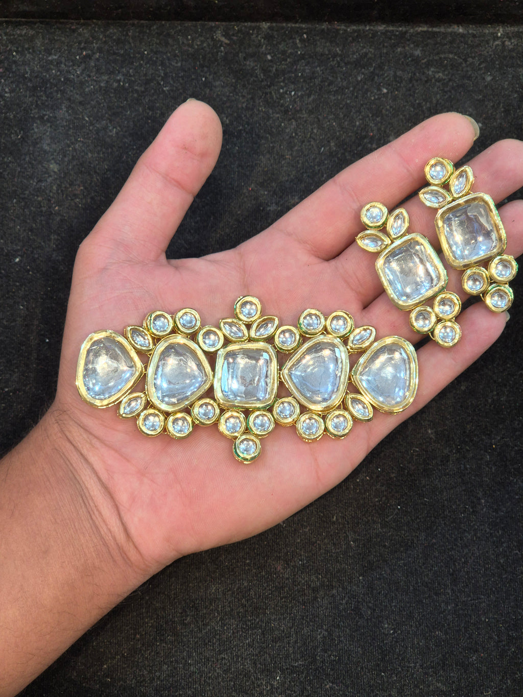 Meena kundan choker set