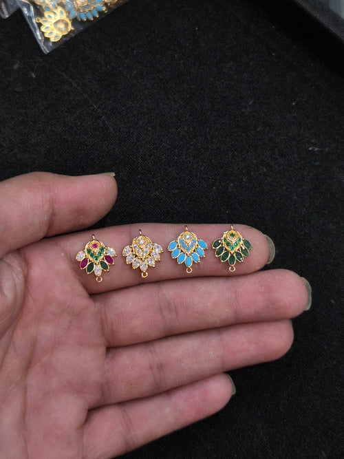 Ad brass Kundan || 1 piece and || 6 pieces pack ||